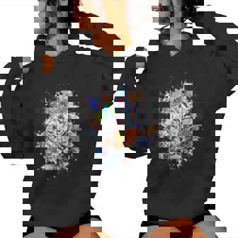 Beelegant 加熱虎 水彩画 面白い虎 レディースパーカー - Kawaiitshirt