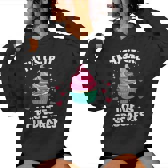 Best Cupcake Art For Women Girls Pastry Chef Cupcake Lover Women's Hoodie | Mazezy