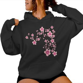 Blooming Sakura Japan Cherry Blossom Flower Delight Women Hoodie - Thegiftio