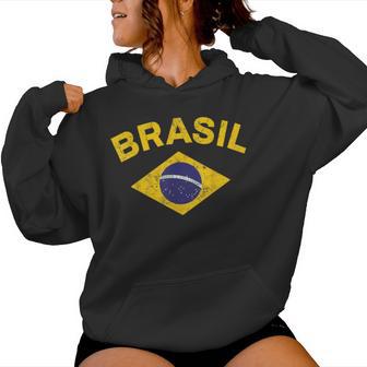 Brazil Flag Patriotic Brazilian Boys Girls Brazil Women Hoodie - Thegiftio UK