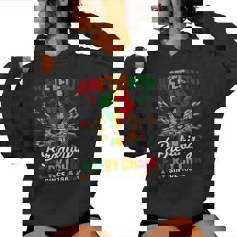Breaking Every Chain Since 1865 Junenth Freedom Women Hoodie | Seseable FR