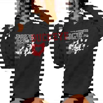 Buckeye Girl Ohio Home Heart State Women Hoodie - Monsterry