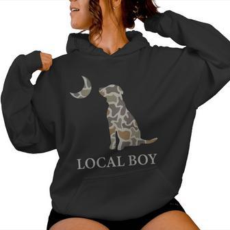 Camo Southern Local Boy Duck Hunting Black Lab Outdoor Men Women Hoodie - Monsterry