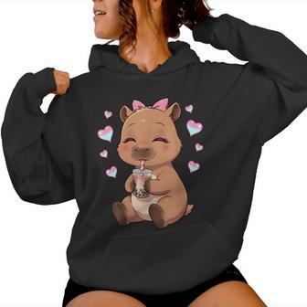 Capybara Girls Capybara Capybara Women Hoodie - Thegiftio UK