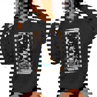 Carte De Tarot Gecko À Crête Lune Pour Hommes S Enfants Amoureux Des Reptiles Sweat à capuche femme - Cadeauxyz