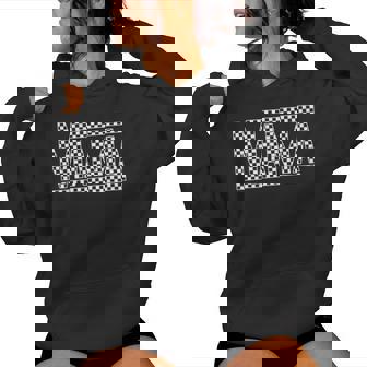 Checkered Mama Black White For Moms Women Hoodie - Thegiftio