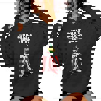 Chilli King Mexican Food Humor Lovers Boys Spicy Pepper Women's Hoodie | Mazezy