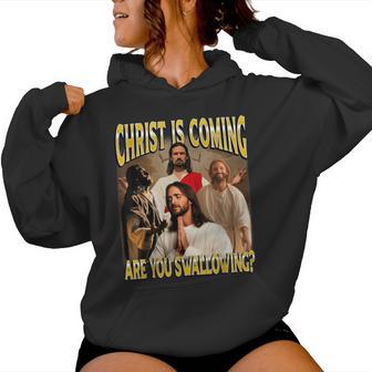 Christ Is Coming Prepare Your Heart Retro Women Women Hoodie - Thegiftio UK