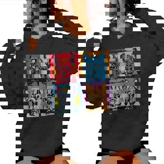 Colorful French Bulldog Pop Art Men Women Women's Hoodie | Mazezy