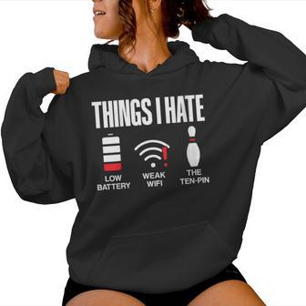 Computer Science Things I Hate Low Battery WEAK Sciencecoder Women's Hoodie | Mazezy