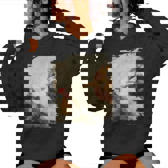 Creation Of Chicken Adam クラシック ミケランジェロ ニワトリ ファニー レディースパーカー - Kawaiitshirt