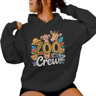 Crew Giraffe Monkey Zoo Trip Zoo Keeper Wildlife Zoo Women Hoodie - Thegiftio UK