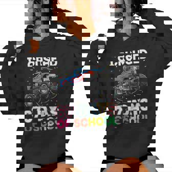 I Crushed 67 Days Of School Monster Teacher Student Truck Women Hoodie | Mazezy