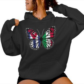 Cuba And Italy Mix Butterfly Half Cuban Half Italian Roots Women's Hoodie | Mazezy