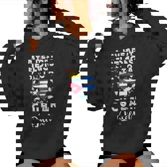 Cuban Queen Cuban Wife Girlfriend Cuba Flag Women's Hoodie | Mazezy