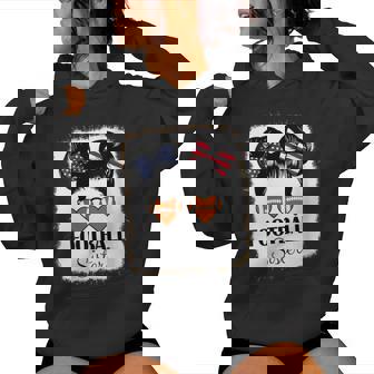 Cute American Football Sister US Flag Support Brother Women's Hoodie | Mazezy