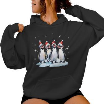 Cute Animal Christmas Holiday Penguin Accessories Girls Women Hoodie - Thegiftio
