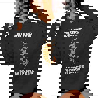 Cute Insect Centipede Minimalist Simple Whisperer Millipede Women's Hoodie | Mazezy