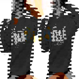 Cute Nicu Nurse Sunflower Bee Neonatal Intensive Care Unit Women Hoodie - Thegiftio