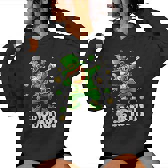 Dabbing Leprechaun St Patrick's Day Boys Girls Dab Dance Women Hoodie | Mazezy