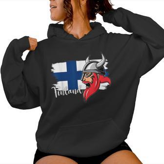 De Finlandia Mapas De Finlandia Bandera Finlandesa Para Es Y Hombres Sudadera con capucha para mujer - Regaloses