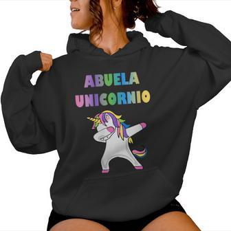 De Unicornio Para Abuela Abuela Unicornio Cuello Sudadera con capucha para mujer - Regaloses