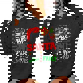 Dear Santa It Was My Brother Fault Christmas Xmas Women Women Hoodie | Seseable CA