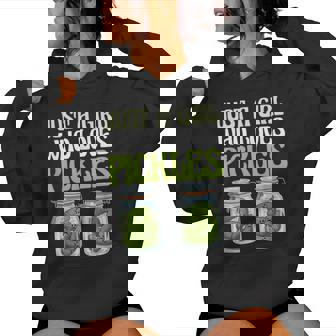 Dill Picking Pickle Lover Just A Girl Who Loves Pickles Women's Hoodie | Mazezy