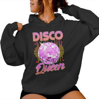 Disco Queen Retro 70Er 80Er Jahre Tanzpartypiegel Ball Tänzerin Kapuzenpullover für Damen - Geschenkecke