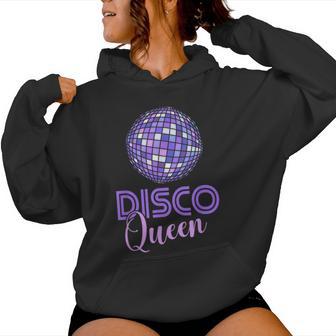Disco Queen Retro Party 70S 70Er Motto Party Kapuzenpullover für Damen - Geschenkecke