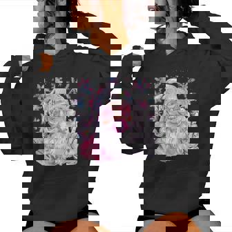 Disco Santa Bubblegum Snow Christmas Girls Women Women Hoodie - Monsterry