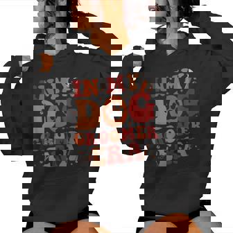 In My Dog Groomer Era Groovy Dog Grooming Pet Stylist Women Hoodie - Thegiftio