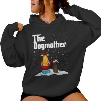 The Dogmother Whippet Dog Mom Christmas Puppy Xmas Women Hoodie | Seseable UK