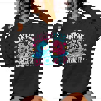 What The Duck Is It Baby Gender Reveal Party Women Hoodie - Thegiftio