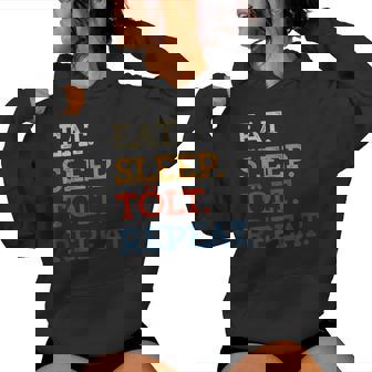 Eat Sleep TöLt Repeat Icelandic Pony Horse Retro Women Girls Tank Top Women's Hoodie | Mazezy