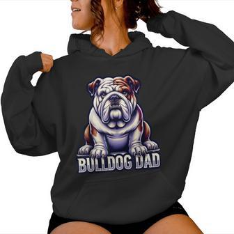 English Bulldog Dad Dog Lover Product For Women Women Hoodie - Thegiftio UK