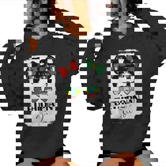 Ethiopian Girl Ethiopia Flag Roots Pride Heritage Tank Top Women's Hoodie | Mazezy