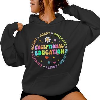 Exceptional Education Dream Team Sped Ese Teacher Autism Women Hoodie - Seseable