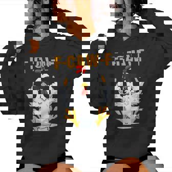 F-Caw-F Rooster Chicken Meme Women Hoodie - Monsterry