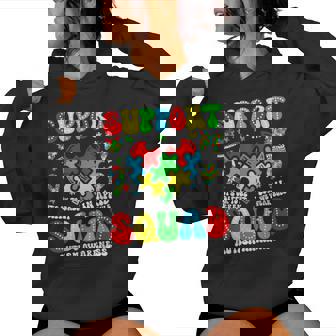 Family Autism Support Autism Awareness Squad Sped Teacher Women Hoodie - Seseable