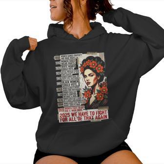Feminist Protest Activism Rights History Timeline Women Hoodie - Thegiftio UK
