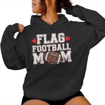 Flag Football Mom Flag Football Player Mom Women Hoodie - Thegiftio