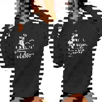 Flamenca Bailaora De Flamenco Corazón Flamenca In Mangas Sudadera con capucha para mujer - Regaloses