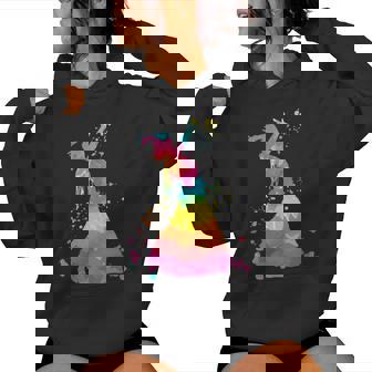 Flamenco Print Con Flamencodress Cuello Sudadera con capucha para mujer - Regaloses