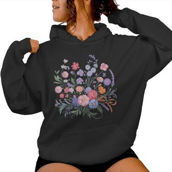 Fleursauvages Nature Fleurs Floral Sweat à capuche femme - Cadeauxyz