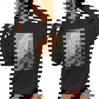 Floral Rose Abstract Novelty Contemporary Original Artwork Women's Hoodie | Mazezy