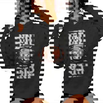 Football Bend Snap Game Day Touchdown Women's Hoodie | Mazezy