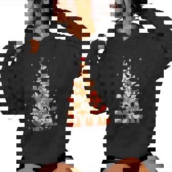 Fox Christmas Tree Fox Xmas Tree For And Boys Women Hoodie | Seseable FR