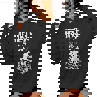 French Bulldog With Balaclava Gangster Hustle Money Men Women Kids Women's Hoodie | Mazezy