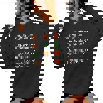 67 Meme Cat Santa Hat Math Teacher Christmas Costume Women Hoodie - Thegiftio